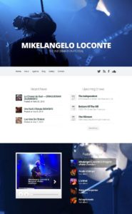 Создание официального сайта музыканта и актёра на заказ