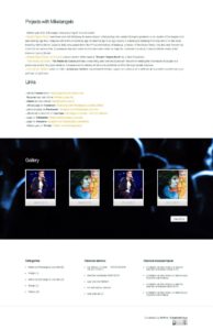 Создание официального сайта музыканта и актёра
